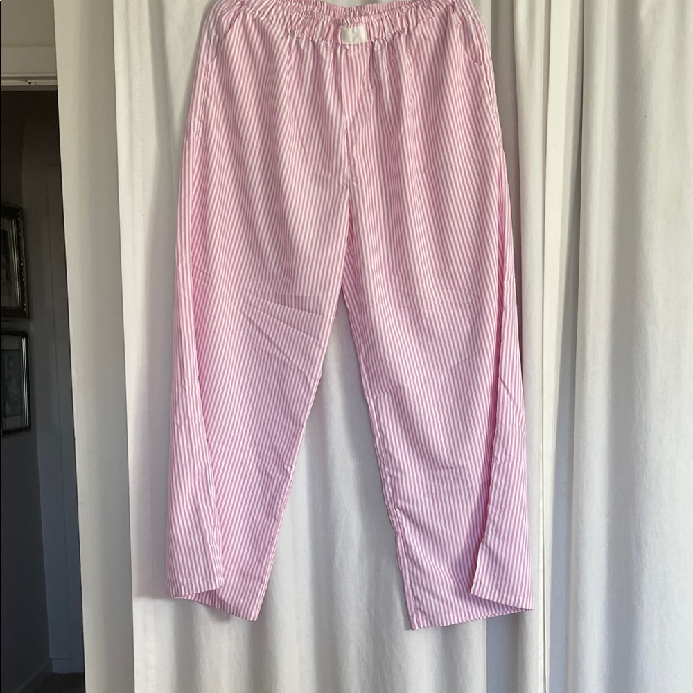 Pink Striped Pajama Pants